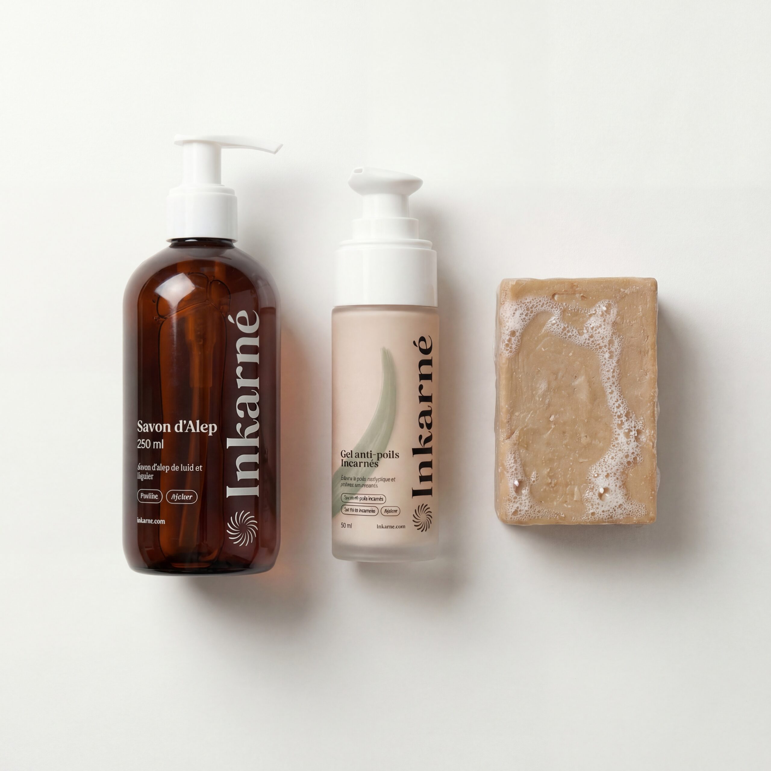 Trio routine expert anti-poils incarnés (Inkarné + Souffre + Alep)